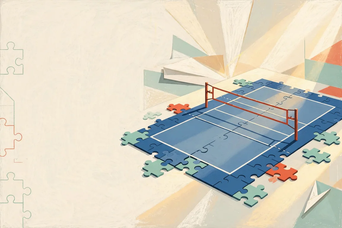 Abstract right angle court geometry